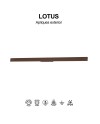 LOTUS * APLIQUE EXTERIOR 20W IP54 3000K CORTEN
